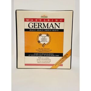 Vintage Mastering German Language 12 Cassette Tapes ONLY